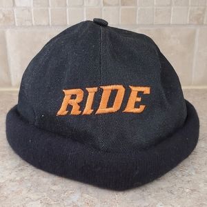 Harley Davidson Beanie Cap Hat Black Denim Ride
